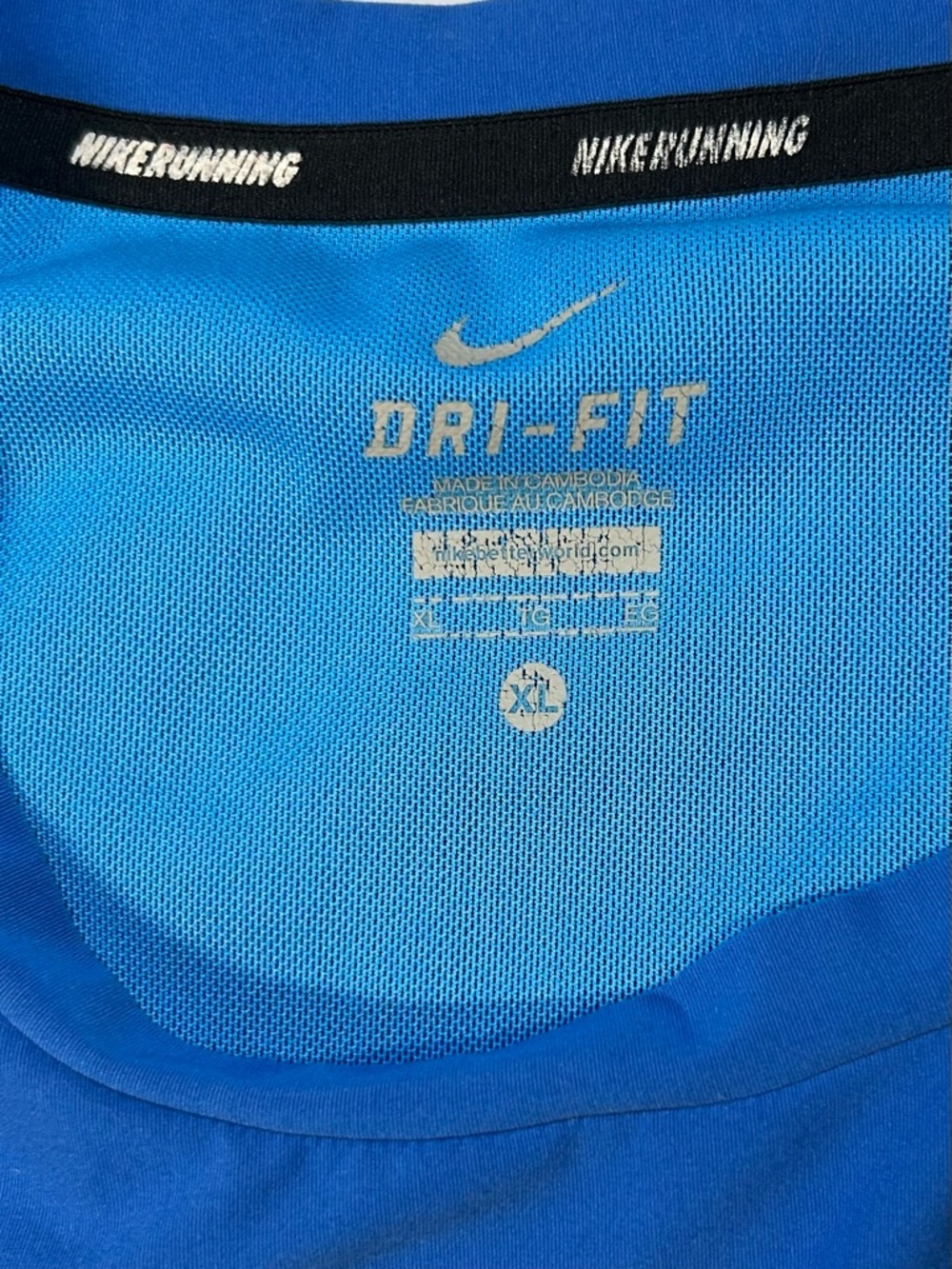 Nike Men's Royal Blue Muscle Tank Top Running Shirt Size XL - Picture 5 of 5